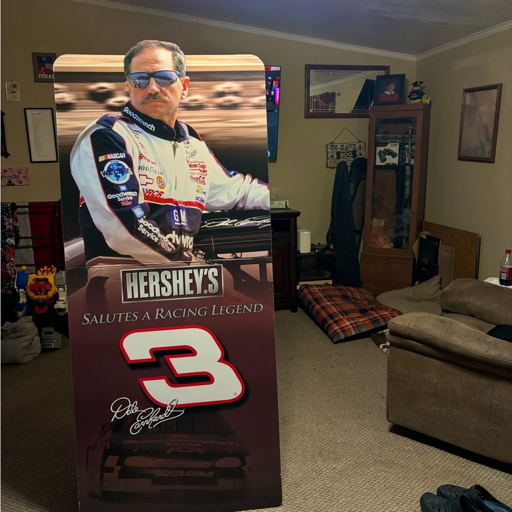 Dale Earnhardt Sr signed  collectors item, life-size, standup cardboard, cut out